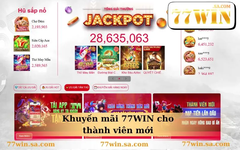 Khuyến mãi 77WIN cho thành viên mới